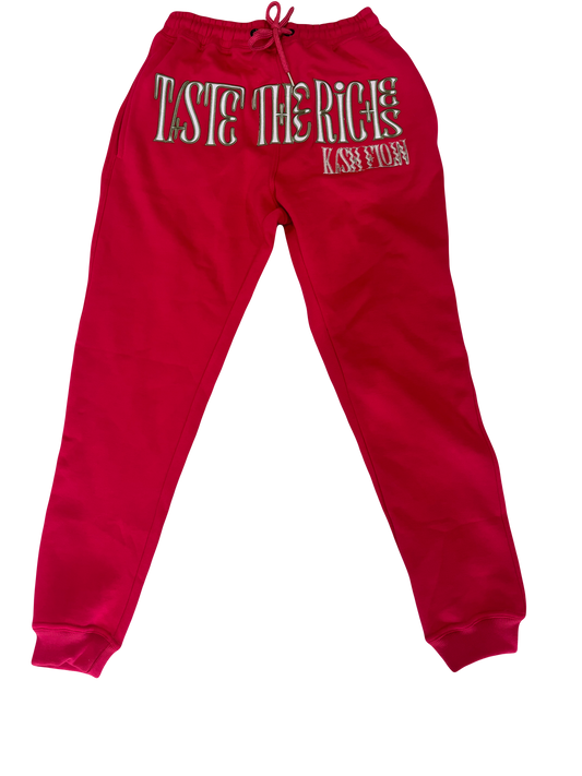 "PINK FORTUNE" TASTE THE RICHES JOGGERS