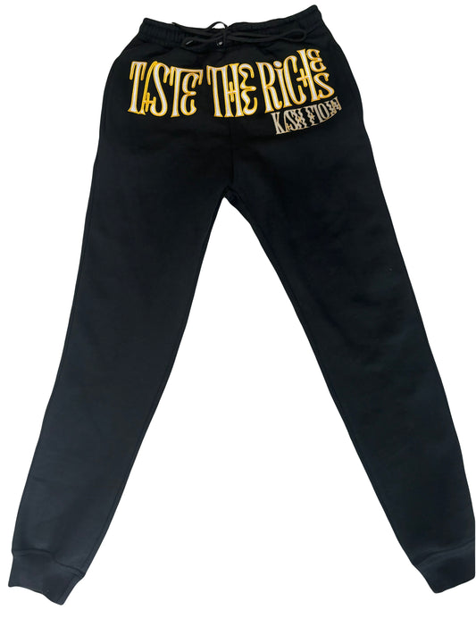 "WICKED NOIR" TASTE THE RICHES JOGGERS