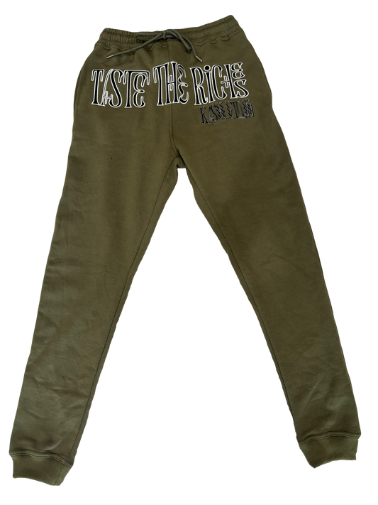 "GREEN STACKS" TASTE THE RICHES JOGGERS